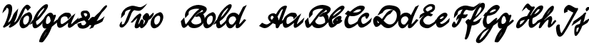 Wolgast Two Bold font