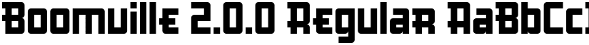 Boomville 2.0.0 Regular font
