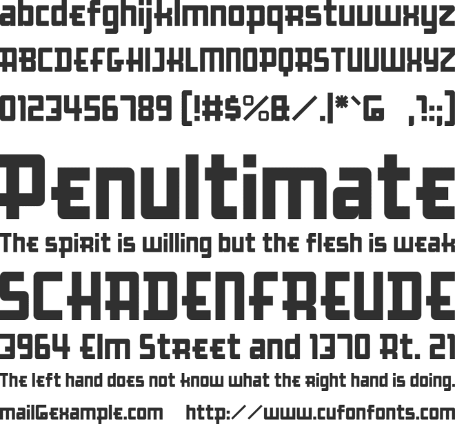 Boomville ver. 2 font preview