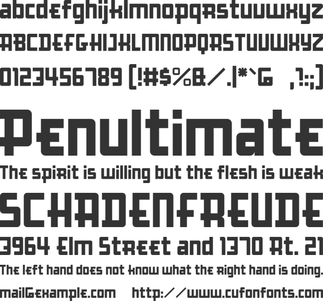 Boomville ver. 2 font preview