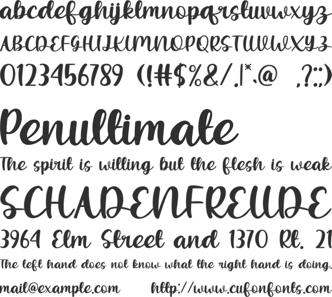Sprinkles Cupcakes font preview