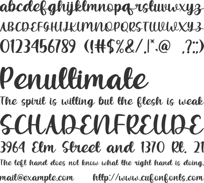 Sprinkles Cupcakes font preview