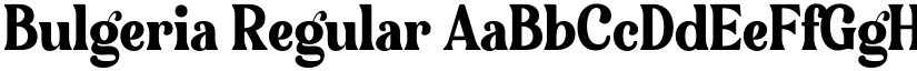 Bulgeria Regular font
