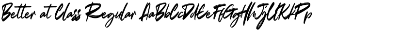 Better at Class Regular font