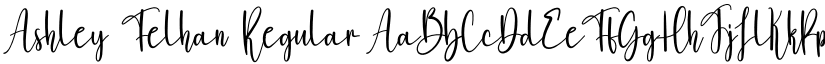 Ashley Felhan Regular font