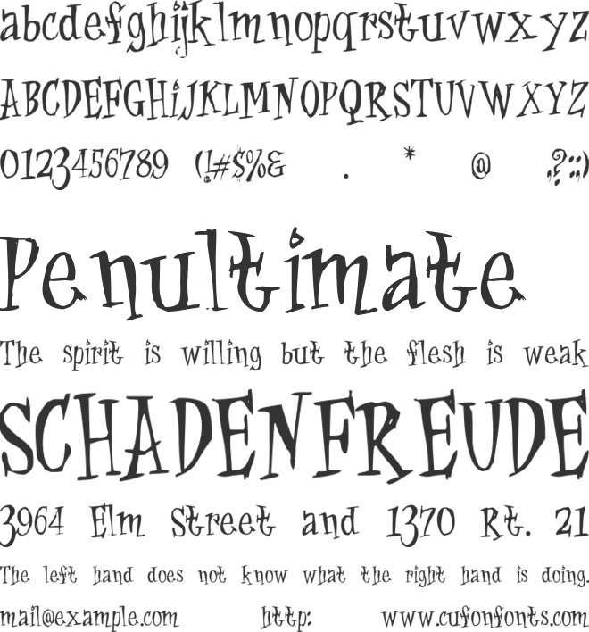 Cat Krap ! font preview