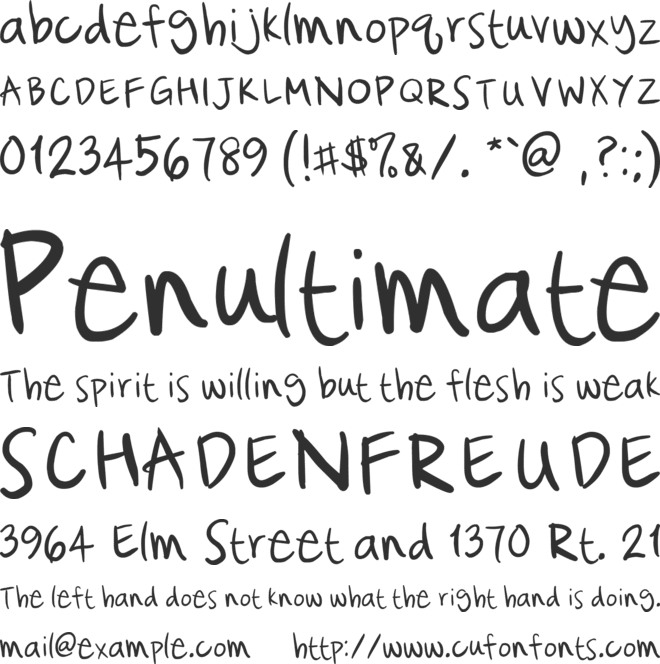 Cataclysmic font preview