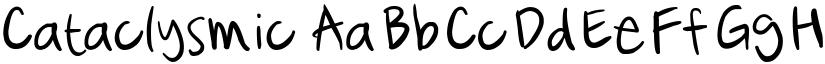 Cataclysmic font