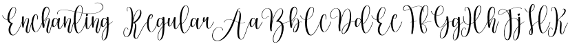 Enchanting Regular font