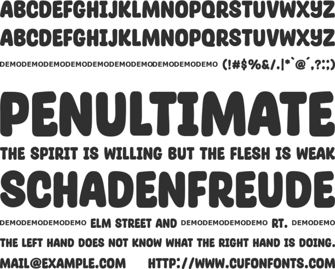 Glossy Sheen font preview