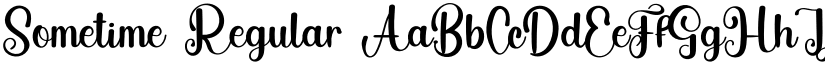 Sometime Regular font