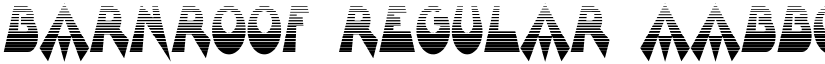 Barnroof Regular font