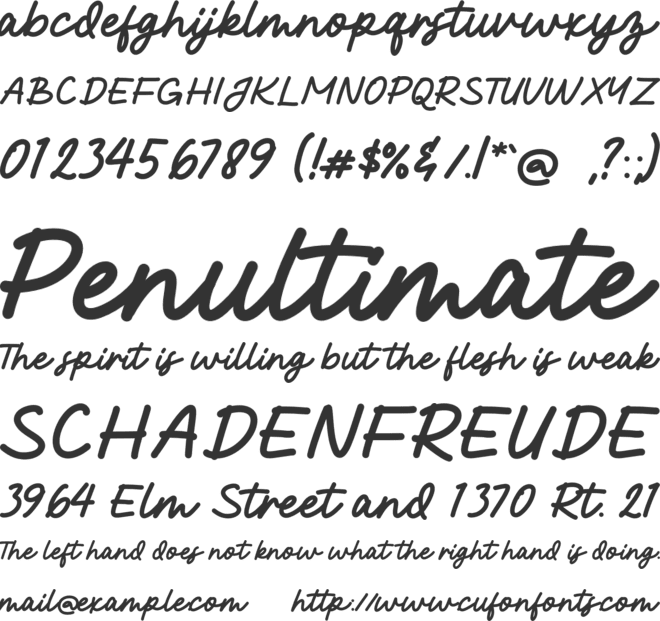 Khalila font preview