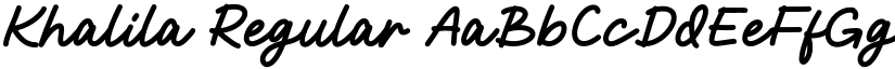 Khalila Regular font