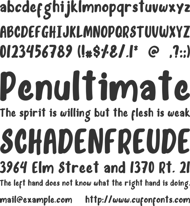 Khandy Holand font preview