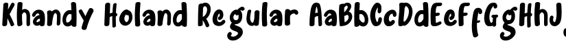 Khandy Holand Regular font