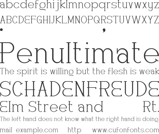 Secret Mango font preview