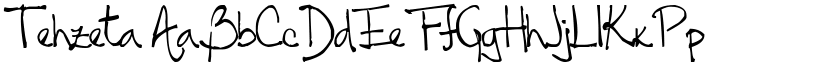 Tehzeta font
