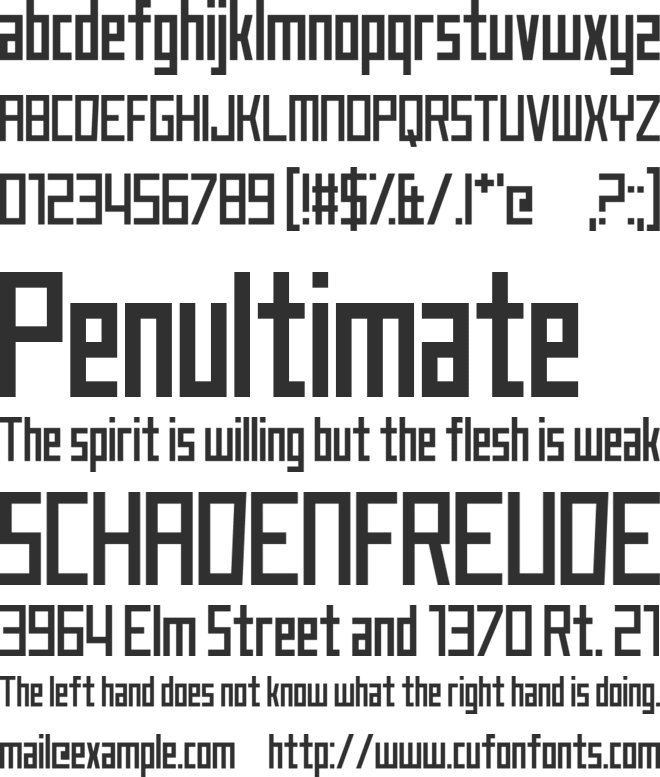 Just My Type font preview