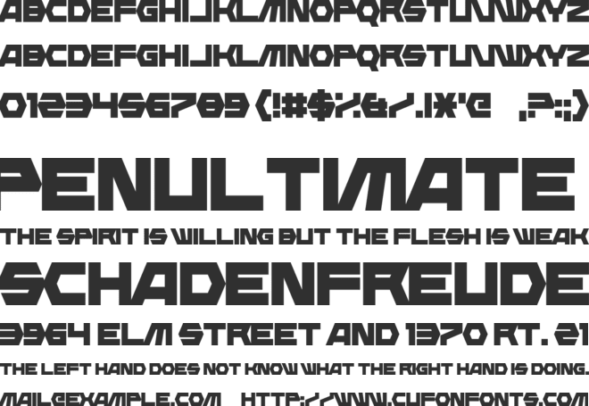 Diagon font preview