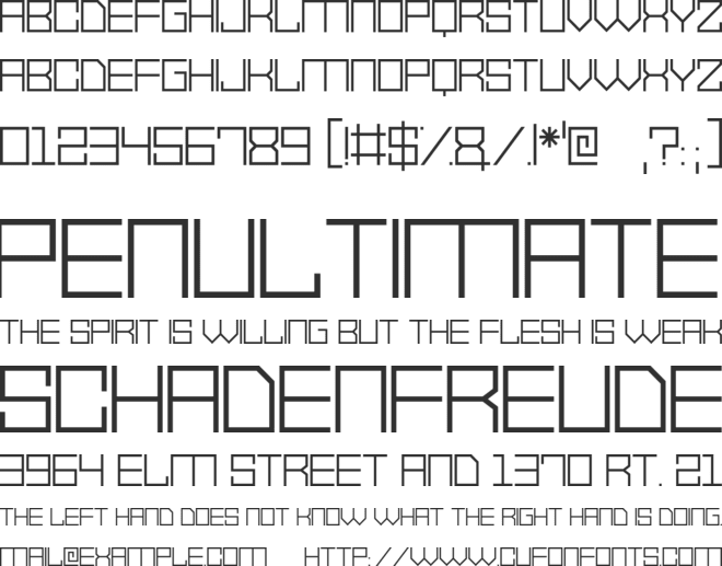 Vector Waves font preview