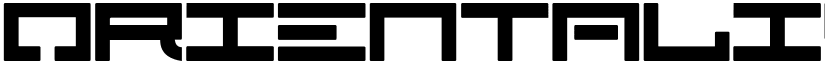 Orientalismus Regular font