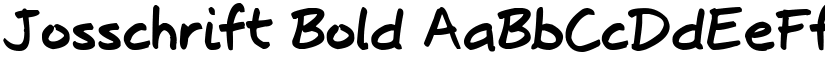 Josschrift Bold font