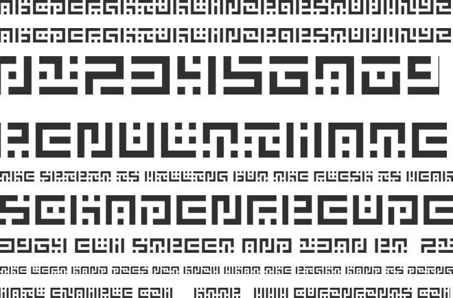 Symvola font preview