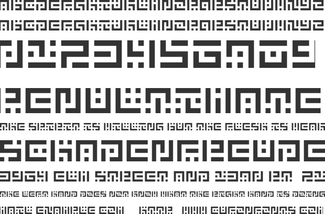 Symvola font preview