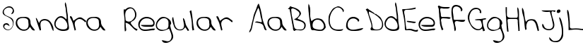 Sandra Regular font