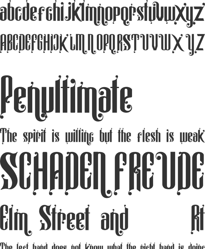 Alistair morrison demo font preview