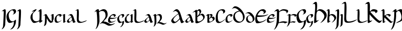 JGJ Uncial font download