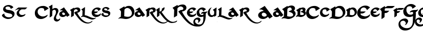 St Charles Dark Regular font