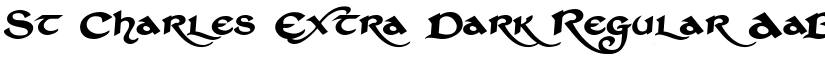 St Charles Extra Dark Regular font