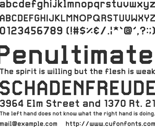 Super Mario Maker Extended font preview