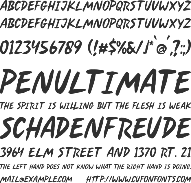Soda Berry font preview