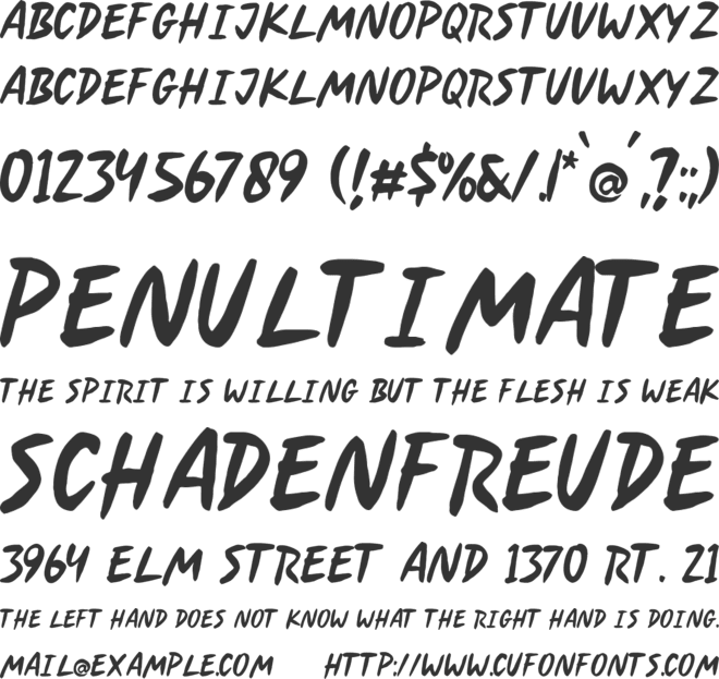 Soda Berry font preview