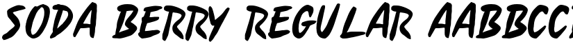 Soda Berry Regular font