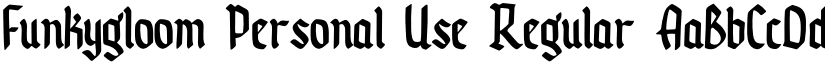 Funkygloom Personal Use font download