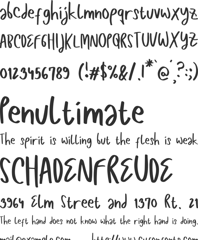 Candidasa font preview