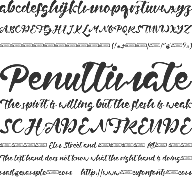 Wayne Grout font preview