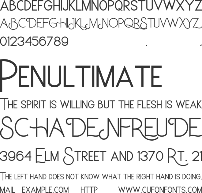 Satreva Neue font preview
