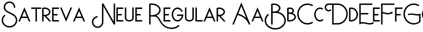 Satreva Neue Regular font