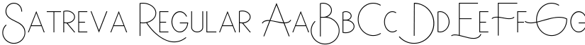 Satreva Regular font