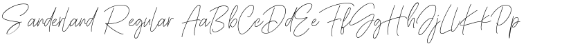 Sanderland Regular font