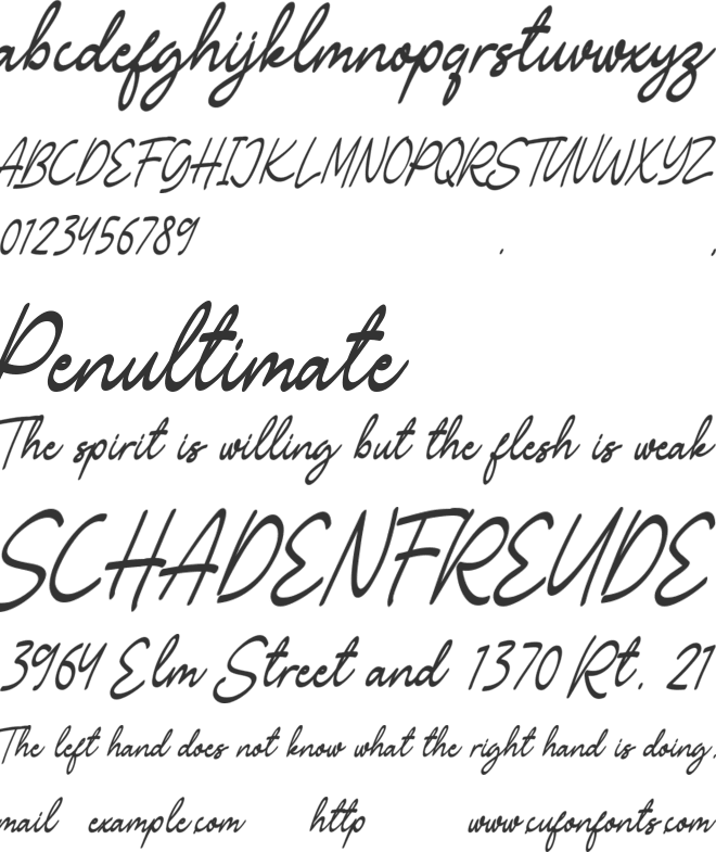 Rallynda font preview