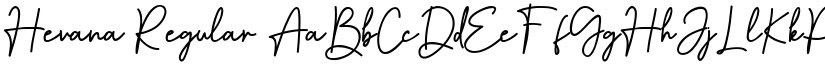 Hevana Regular font