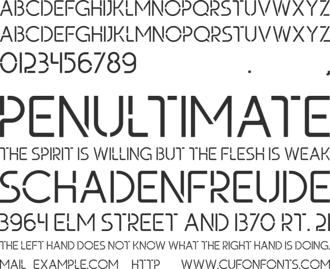 Hargetus font preview