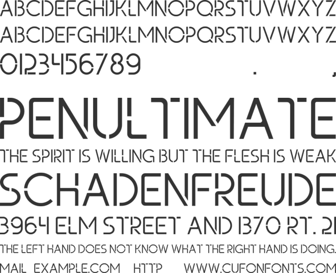 Hargetus font preview