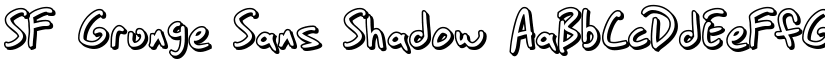 SF Grunge Sans Shadow font